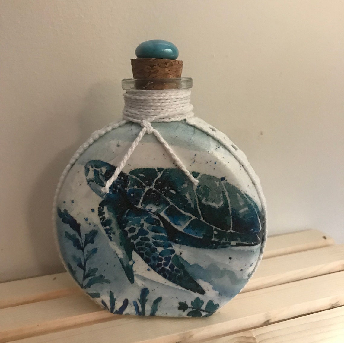 Decorative Beach Bottle: Sea Turtle - Etsy