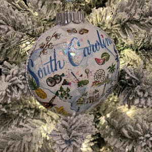 South Carolina State Christmas Tree Ornament, Christmas Decor, Christmas Gifts