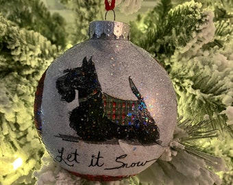 Scotty Dog Festive Ornament