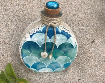 Decorative Beach Bottle Mermaid Tail | Etsy