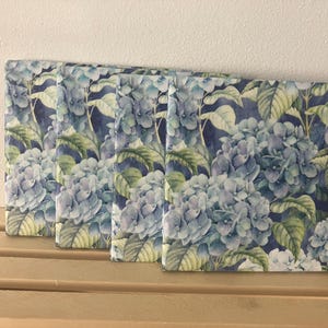 Hydrangea Coaster Set, Floral Decor, Home Decor