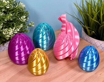 3D Printed Twisty Easter Egg | Shape Shifting Sensory Fidget | Easter Basket