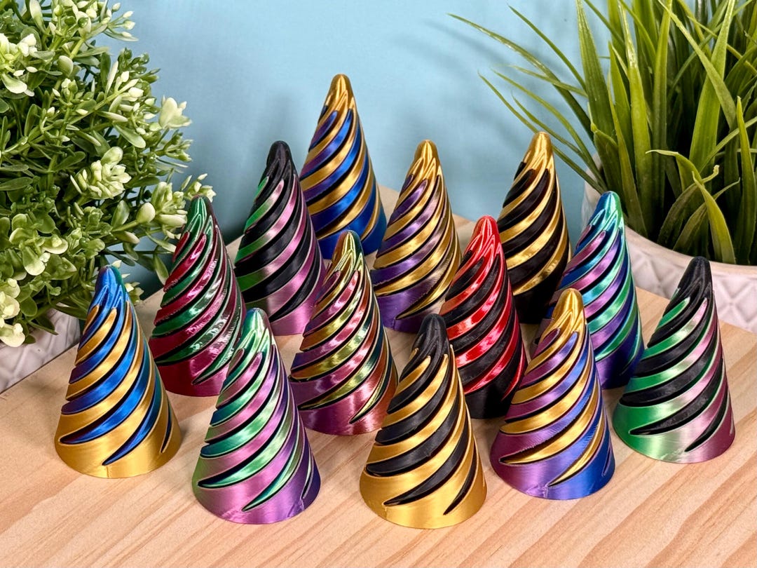 3D Printed Impossible Cone Fidget | Passthrough Helix | Gift Party ...