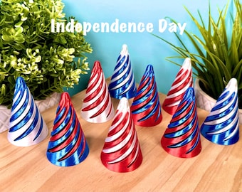 3D Printed Impossible Cone Fidget | Passthrough Helix | Independence Day | Sensory ADHD Toys