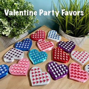 3D-geprint Valentine Heart of Hearts Fidget | Valentijnsdagcadeau | Klasse-cadeauruil | Cadeau voor haar | Cadeau voor hem