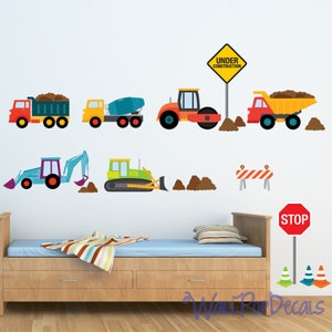 Train Wall Decal, Transportation Wall Decal, Car Wall Decals, Reusable Decal Non-toxic Wall Decals for Kids, WD102 image 1