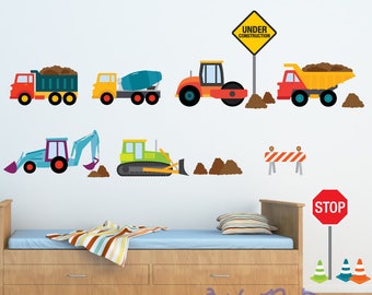 Train Wall Decal, Transportation Wall Decal,  Car Wall Decals, Reusable Decal Non-toxic  Wall Decals for Kids, WD102