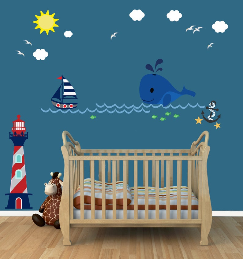 A199 Nautical Decal Reusable Non-toxic NO PVCs