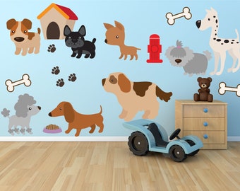 Puppy Dog Decal Nursery Decals, A292