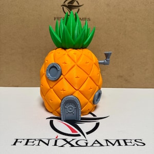 Deckbox Piña Bajo el Mar | Deckbox 3D Multicolor | Compatible con Commander, Pokemon, Yu-Gi-Oh | Inspirada en Fondo de Bikini