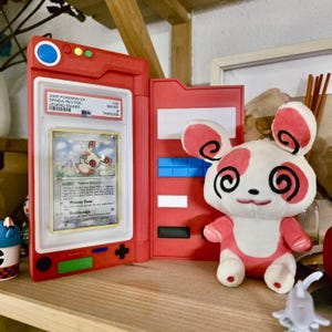 1st Gen Pokédex Graded Card Stand | PSA, CGC, BGS, European Grading, etc | Custom Pokémon Tcg Display | 3D Printed Holder