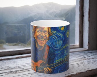 Heat Reactive Color Changing Trey Mug Starry Night Phishlot Gift Phishfan Coffee Cup JamBand Merch Tour-Life Scene-Head  Retro Concert Mug