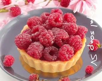 Frambozentaartzeep Realistische dessertzeep Voedselliefhebber Cadeau Verjaardagscadeau voor haar