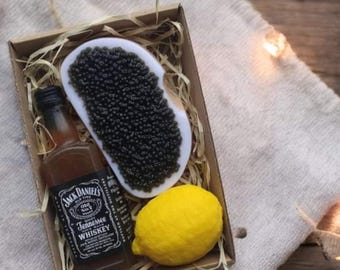 Soap for men Alcohol soap Whiskey Caviar Lemon soaps