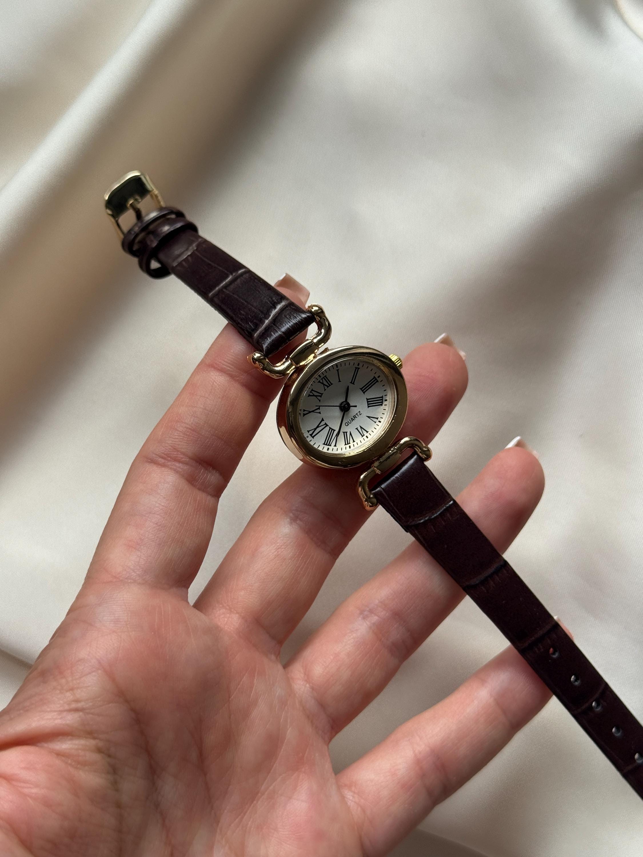 Vintage Black Leather Women