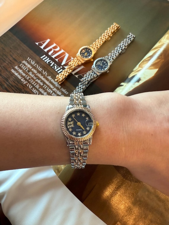 Elegant Gold Women\'s Watch with Crystal Accents Amazon.com: MASTOP Women main image 3