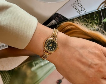 Vintage 90s 40th Anniversary Gold-plated Yves Saint Laurent Ladies