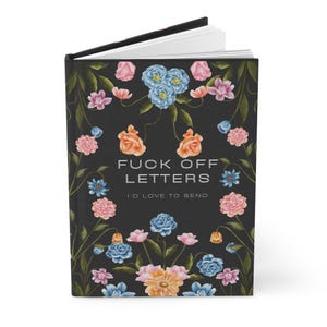 Diario Sassy, cuaderno de tapa dura con divertido diseño botánico, un gran regalo para la salud mental, diario floral terapéutico, cartas de despedida