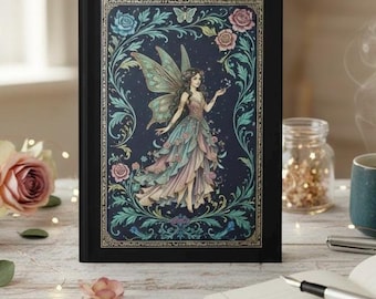 Enchanted Forest Fairy Journal - Lined Hardcover Notebook - Ethereal Boho Aesthetic Diary, Witchy Stationery, Celestial Fantasy Gift for Her