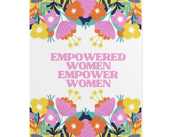 Empowering Women, Inspirational, Girl Power Print, Own It, Badass Quote, Motivational Wall Art, Feminist Poster, Rolled poster