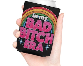 Nel mio periodo da cattiva stronza Porta lattine / Testo glitterato Rainbow Disco