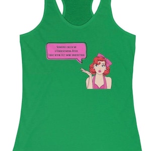Condescending Bitch Tank Top, Women&#39;s Boho, Hippie, Racerback Tee, Cute Summer Shirt, Fun Gift, Music Festival Apparel, Unicorn Lover Gift