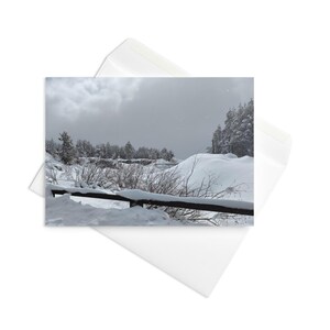 Biglietto di auguri California Snowy Mountains Getaway
