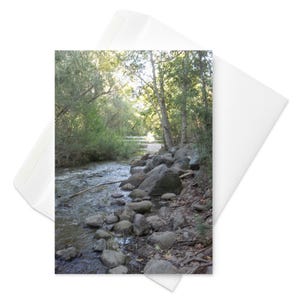 Biglietto di auguri California Rocky Rivers Sentieri escursionistici
