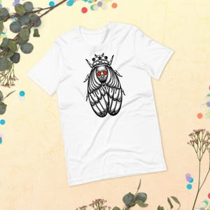 Cicada Unisex t-shirt | Serrenathedead Art | gothic clothing | occult shirt | tattoo style dark | alt fashion |  art apparel | regular fit