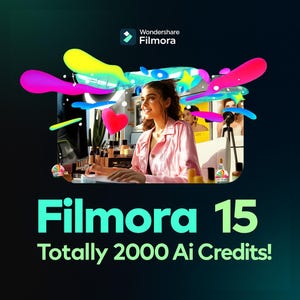 Filmora 15 + Totally 2000 Ai Credit for single users  (Windows/Mac)