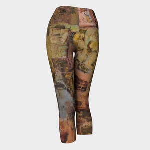 Yoga Capris künstlerische hoch taillierte Capris Leggings für Fitness, Komfort Bild 3