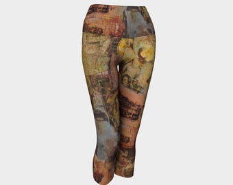 Yoga Capris artistic high waisted capris leggings for fitness, comfort