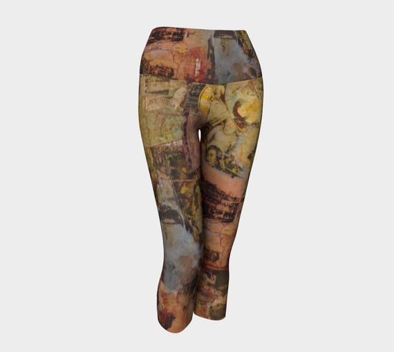 Yoga Capris artistic high waisted capris leggings for fitness, comfort