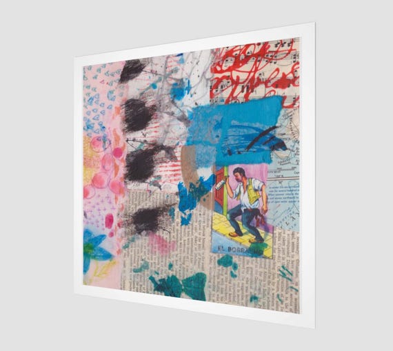 Art Print of original collage: museum quality printing, archival