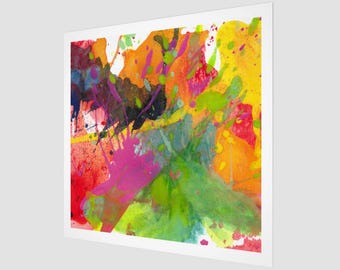 Fine Art or Digital Print of colorful original abstract painting