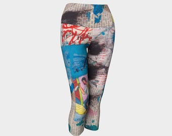 Yoga Capris, cropped workout pants in compression fit