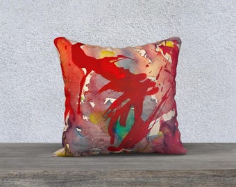 Pillow Case casual pillow case modern decor bohemian, boho bedding summer decor throw pillow 18" x 18"