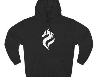 Dragon-Inspired Fleece Hoodie, Cozy Layer for Anime Lovers, Gift for Gamers, Birthday Hoodie, Comfortable Streetwear