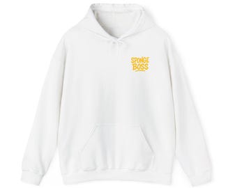 Unisex Sponge Boss Hoodie, Cartoon Character Sweatshirt, Funny Gift for Fans, Unisex Apparel, Casual Wear, Cozy Essentials, Unique Design