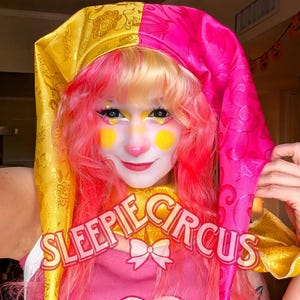 Custom Jester Harlequin Clown Circus Hat