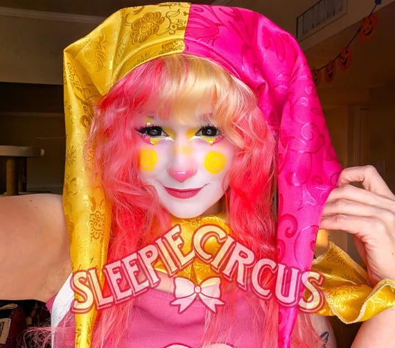 Custom Jester Harlequin Clown Circus Hat