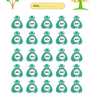 20 Dollar Monthly Savings Challenge