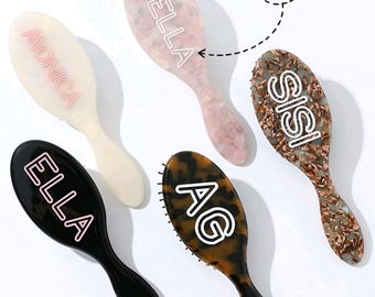 Custom Name Hair Brush - Personalized Paddle Brush - Bridesmaid Gift