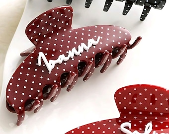 Personalized Name Hair Clip – Custom Letter Claw Clip, Bridesmaid Gift