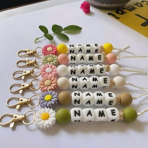 Llavero con nombre personalizado: regalo personalizado para niños, dije para bolso