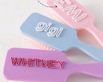 Custom Name Hair Brush, Personalized Paddle Brush