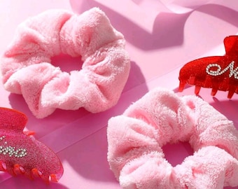 Personalized Name Hair Claw Clip Set, Custom Bridesmaid Gift, Hair Band Accessory