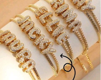 Personalized Name Bracelet • Custom Name Jewelry • Personalized Name Bracelet • Bridesmaid Gift • Minimalist Name Bracelet • Name Jewelry