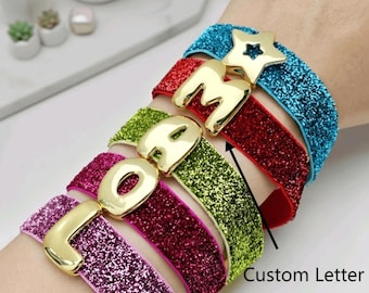 Personalized Initial Bracelet • Custom Letter Friendship Bracelet • Handmade Name Bracelet • Personalized Jewelry For Girls