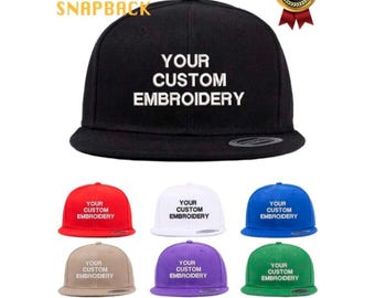 Custom Embroidered Baseball Cap | Personalized Logo Summer Hat (Adjustable Snapback)